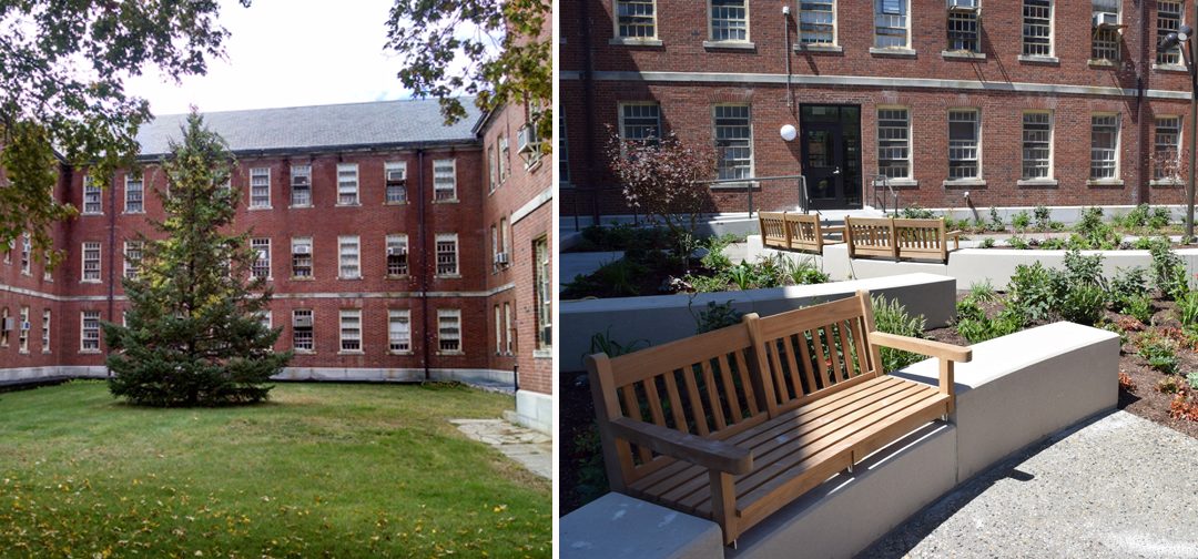South Courtyard Before After In Progress
