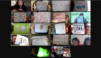 30th Zoom Signs